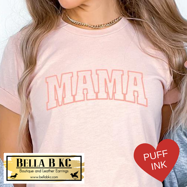 Mother - Mama PUFF CORAL Print Tee
