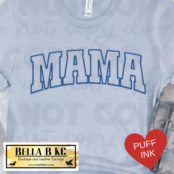 Mother - Mama PUFF BLUE Print Tee