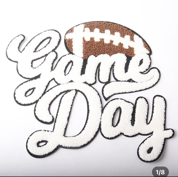 **PREORDER** Game Day Chenille Patch *ON YOUR CHOICE OF SWEATSHIRT COLOR*