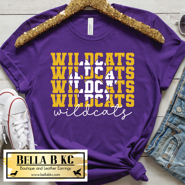 Wildcats Repeat on Purple Tee or Sweatshirt