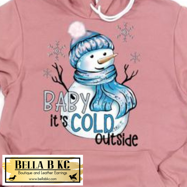 Winter - Baby It's Cold Outside Snowman Tee or Sweatshirt