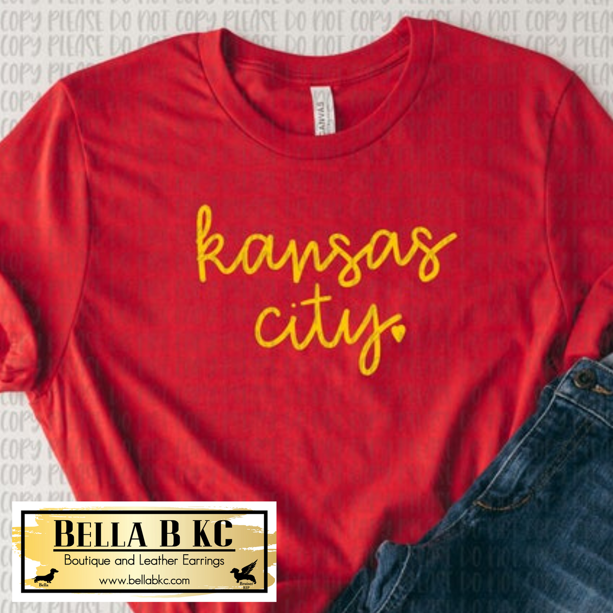  Womens KC Red & Yellow Heart & Arrow KC Kansas City 2 Letter KC  Red V-Neck T-Shirt : Clothing, Shoes & Jewelry