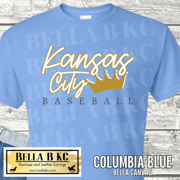 Kansas City Baseball Crown Tee or Sweatshirt