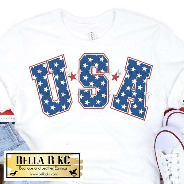 Patriotic - USA Blue Stars Tee