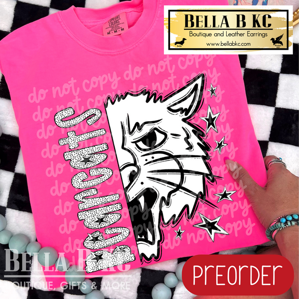 **PREORDER ONLY**  Bearcats BW Dalmatian Tee or Sweatshirt - 1 Week Turn Around from Date of Order