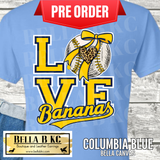 **PREORDER ONLY 1 WEEK TAT** LOVE Bananas Baseball Tee or Sweatshirt