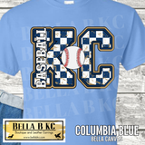 Kansas City Baseball Checkered KC Tee or Sweatshirt