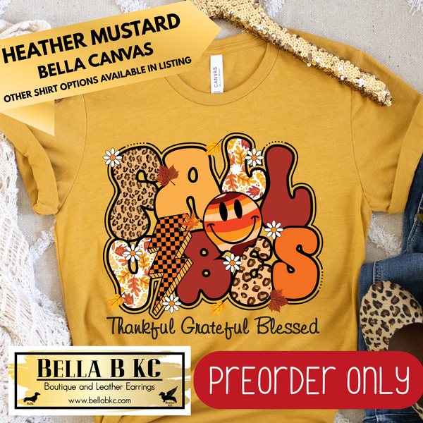 **PREORDER ONLY** Fall - Fall Vibes Retro #102 - Tee or Sweatshirt - 1 Week Turn Around from Date of Order