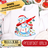 **PREORDER ONLY** Christmas - Baseball Snowman Dab - Multiple Shirt Options - 1 week turnaround time