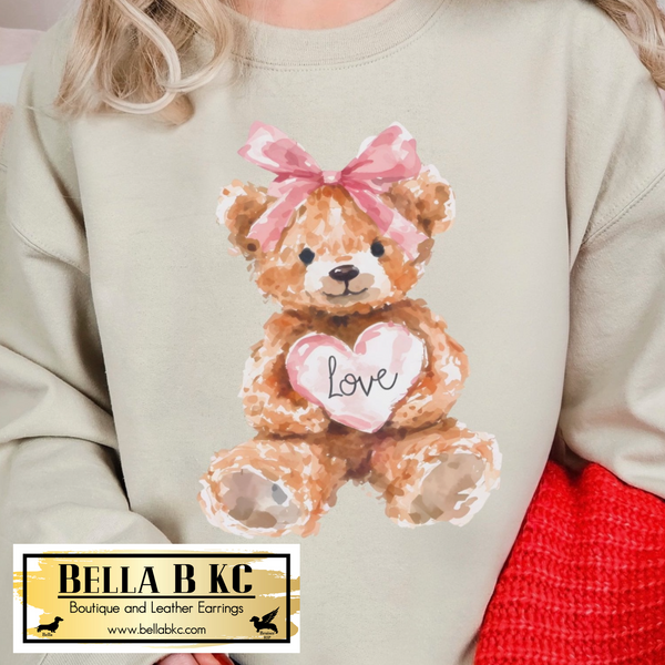 Valentine - Teddy Bear Love Tee or Sweatshirt