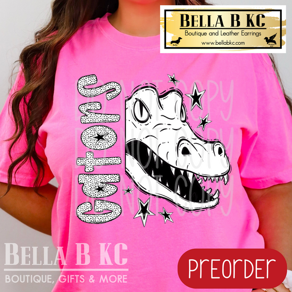 **PREORDER ONLY**  Gators BW Dalmatian Tee or Sweatshirt - 1 Week Turn Around from Date of Order