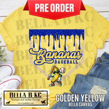 **PREORDER ONLY 1 WEEK TAT** Bananas Baseball Drip Tee or Sweatshirt