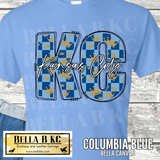 Kansas City Baseball Checkered KC Crown Tee or Sweatshirt