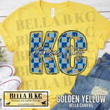 Kansas City Baseball Checkered KC Crown Tee or Sweatshirt