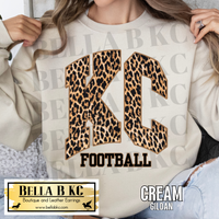 Kingdom - Leopard KC Football Tee or Sweatshirt