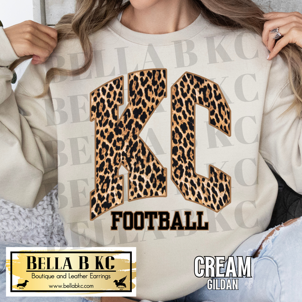 Kingdom - Leopard KC Football Tee or Sweatshirt