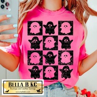 Halloween - Checkered Ghosts - Tee or Sweatshirt