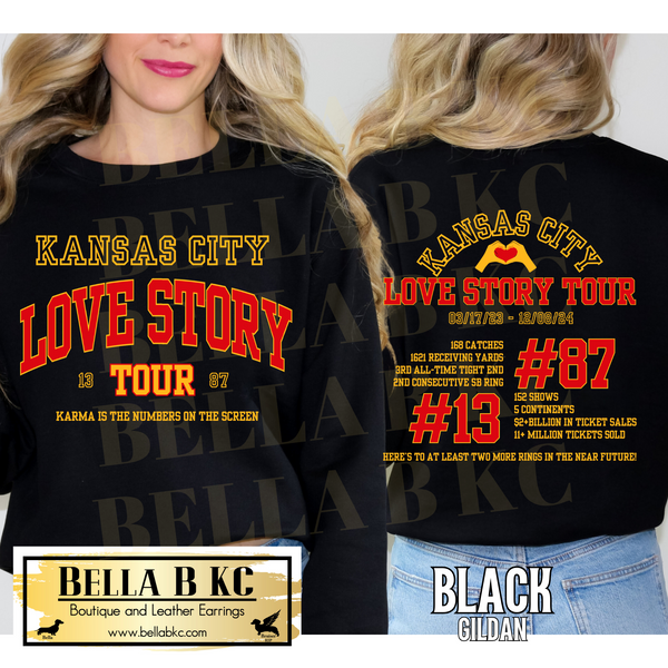 TS Kingdom - KC Love Story Tour Tee or Sweatshirt - 2 SIDED