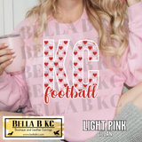 Kingdom - Valentine KC Football Hearts Tee or Sweatshirt