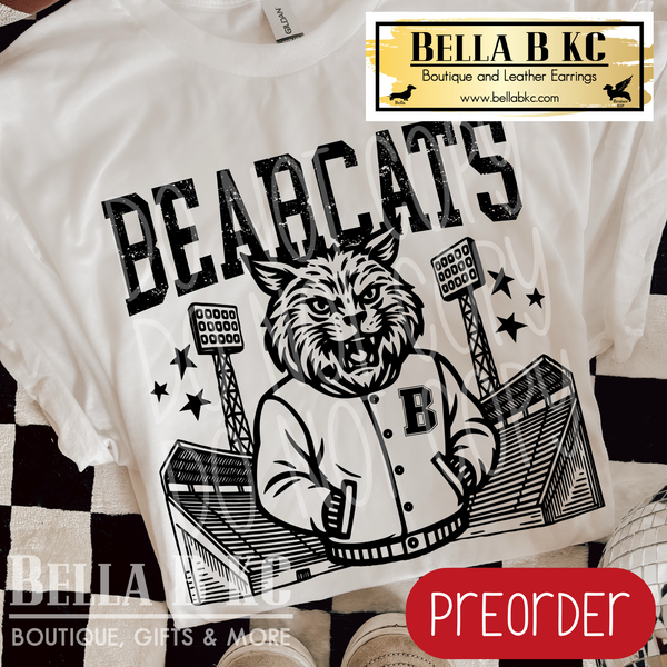 **PREORDER ONLY** Bearcats Letterman Tee or Sweatshirt - 1 Week Turn Around from Date of Order