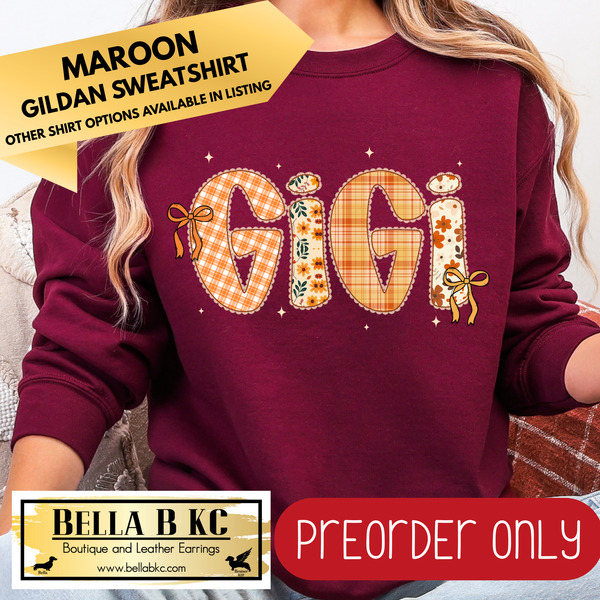 **PREORDER ONLY** Fall - Gigi #117 - Tee or Sweatshirt - 1 Week Turn Around from Date of Order