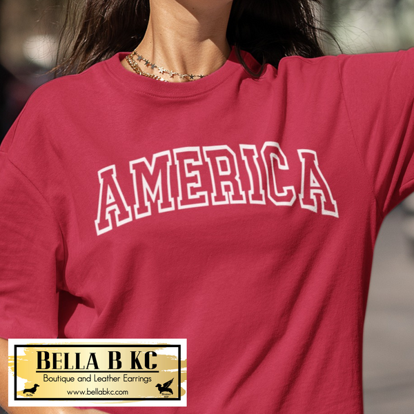 Patriotic - America Outlined Tee