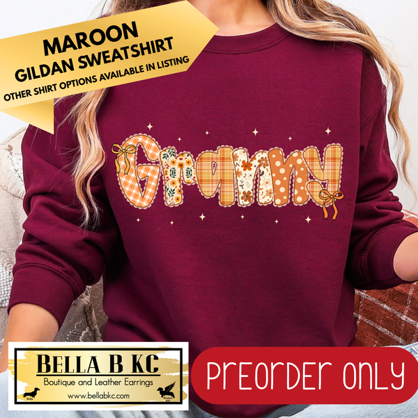 **PREORDER ONLY** Fall - Granny #118 - Tee or Sweatshirt - 1 Week Turn Around from Date of Order
