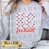 Kingdom - Valentine KC Football Hearts Tee or Sweatshirt