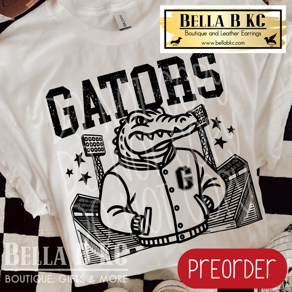 **PREORDER ONLY** Gators Letterman Tee or Sweatshirt - 1 Week Turn Around from Date of Order