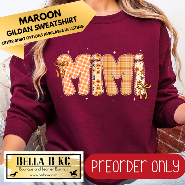 **PREORDER ONLY** Fall - Mimi #121 - Tee or Sweatshirt - 1 Week Turn Around from Date of Order