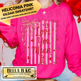 Valentine's Day - Love You Mean It Striped with Bow - Multiple Shirt Options