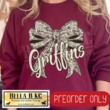 **PREORDER ONLY** Griffins Camo Coquette Bow - Tee or Sweatshirt - 1 Week Turn Around from Date of Order