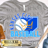 Kansas City Baseball Home Plate Crown Tee or Sweatshirt