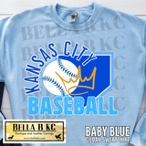 Kansas City Baseball Home Plate Crown Tee or Sweatshirt