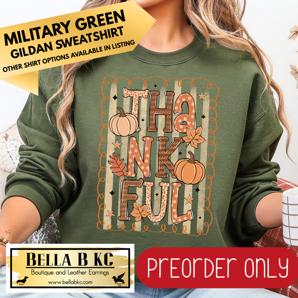 **PREORDER ONLY** Fall - Thankful #127- Tee or Sweatshirt - 1 Week Turn Around from Date of Order