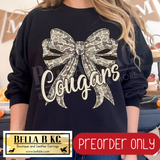 **PREORDER ONLY** Cougars Camo Coquette Bow - Tee or Sweatshirt - 1 Week Turn Around from Date of Order