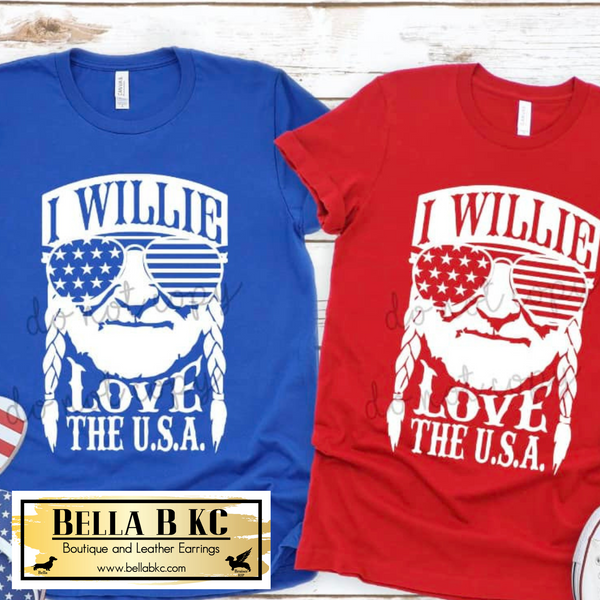 Patriotic - I Willie Love the USA Tee