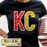 Kansas City Football Faux Bling Sequin KC Tee or Sweatshirt