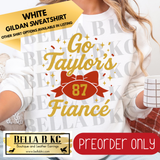 **PREORDER ONLY** TS Go Taylor's Fiancé Bow - Tee or Sweatshirt - 1 Week Turn Around from Date of Order