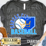 Kansas City Baseball Home Plate Crown Tee or Sweatshirt
