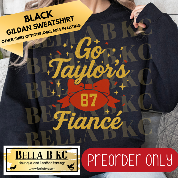 **PREORDER ONLY** TS Go Taylor's Fiancé Bow - Tee or Sweatshirt - 1 Week Turn Around from Date of Order