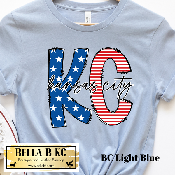 Patriotic Stars and Strips KC Tee