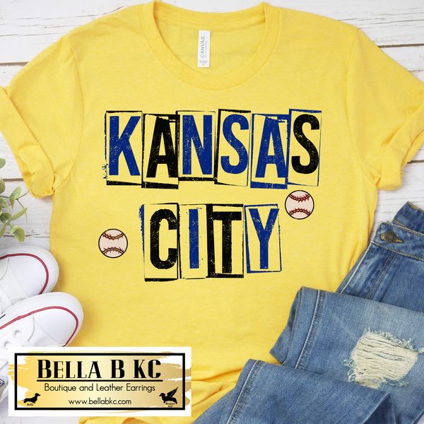 KC Baseball Kansas City Stamped Tee or Sweatshirt