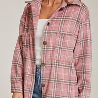 Pink Flannel Shacket