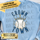 Kansas City Baseball Crown Town -  Multiple Shirt Options