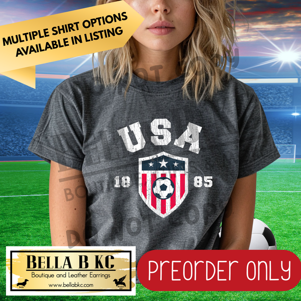 **PREORDER ONY** World Soccer - USA Soccer 1885 - Multiple Shirt Options - 1 Week Turnaround Time