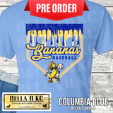 **PREORDER ONLY 1 WEEK TAT** Bananas Baseball Drip Tee or Sweatshirt