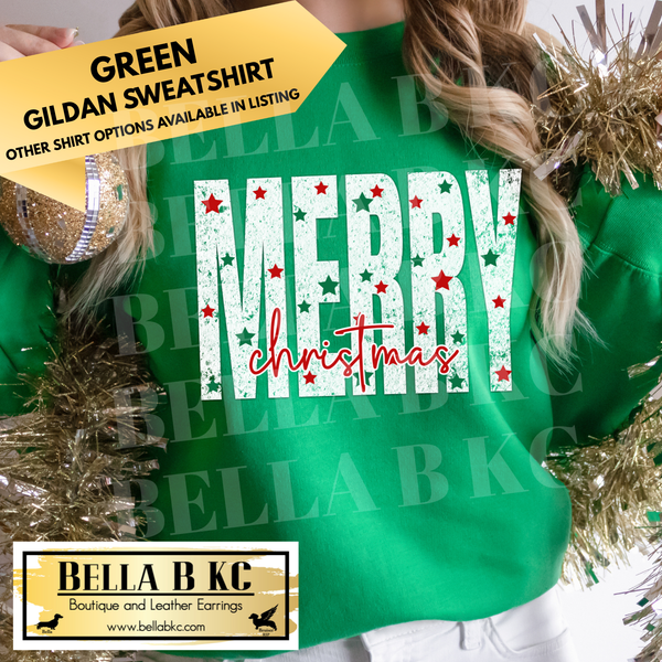 Christmas - Merry Christmas Distressed - Multiple Shirt Options