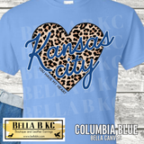 Kansas City Baseball You Have My Heart Leopard Tee or Sweatshirt