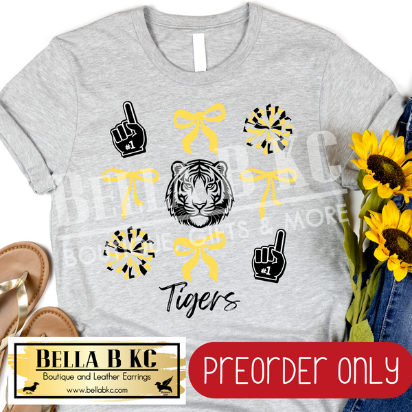 **PREORDER ONLY** Tigers Coquette Bows Tee or Sweatshirt - 1 Week Turn Around from Date of Order